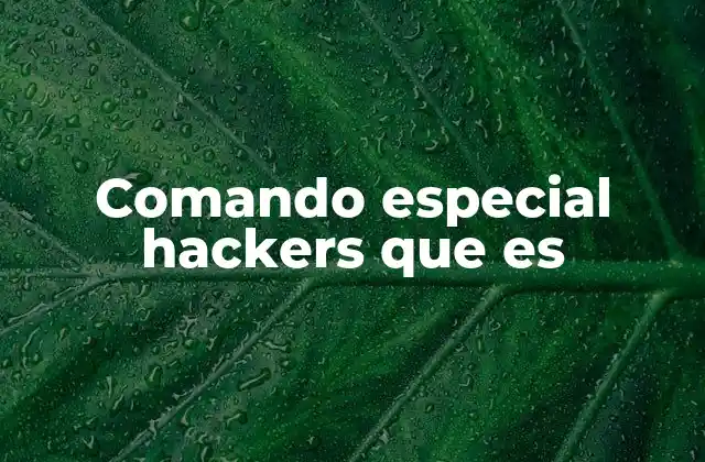 Comando Especial Hackers que es 2 Cómo se utilizan los comandos en entornos de hacking ético