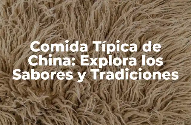 Comida Típica de China: Explora los Sabores y Tradiciones 2 Orígenes y Evolución de la Comida Típica de China