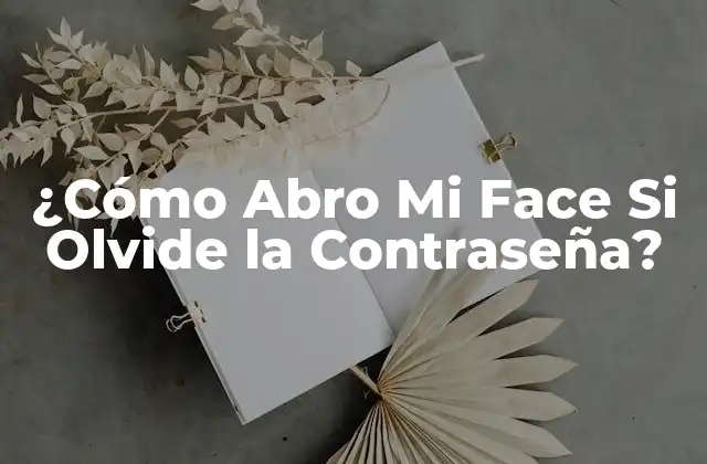 ¿cómo Abro Mi Face Si Olvide la Contraseña? 2 ¿Por Qué Es Importante Recuperar Tu Cuenta de Facebook?