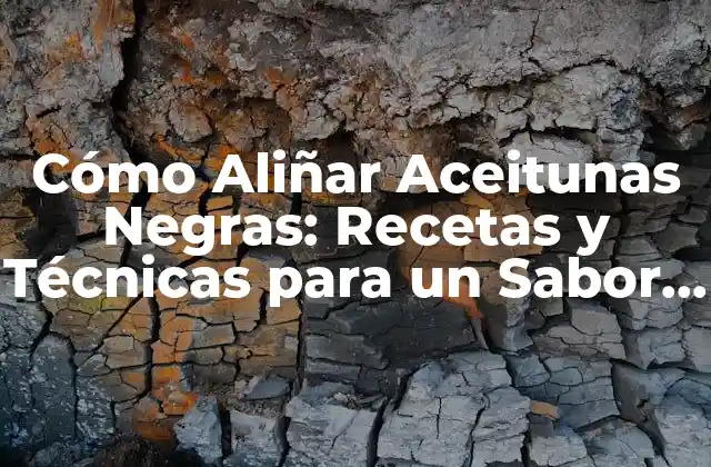 Cómo Aliñar Aceitunas Negras: Recetas y Técnicas para un Sabor Único