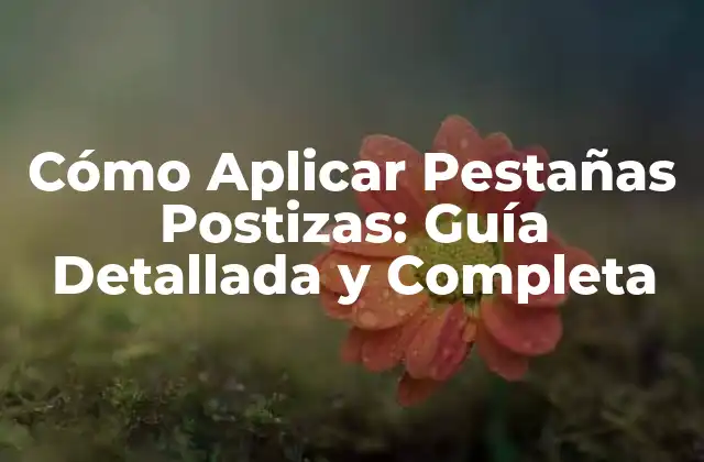 Cómo Aplicar Pestañas Postizas: Guía Detallada y Completa 2 Preparación para Aplicar Pestañas Postizas