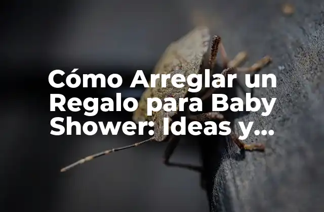 Cómo Arreglar un Regalo para Baby Shower: Ideas y Consejos Prácticos