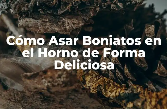 Cómo Asar Boniatos en el Horno de Forma Deliciosa