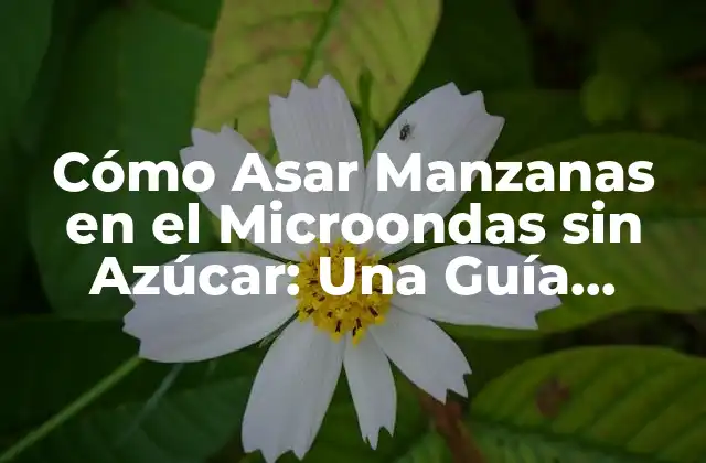 Cómo Asar Manzanas en el Microondas sin Azúcar: una Guía Completa