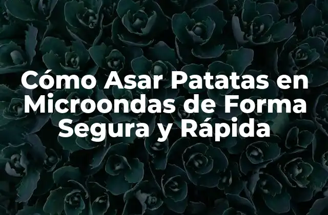 Ventajas de Asar Patatas en Microondas