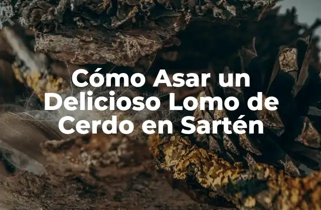 Cómo Asar un Delicioso Lomo de Cerdo en Sartén