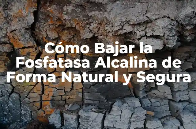 Cómo Bajar la Fosfatasa Alcalina de Forma Natural y Segura
