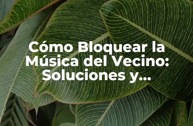 Cómo Bloquear la Música Del Vecino: Soluciones y Consecuencias