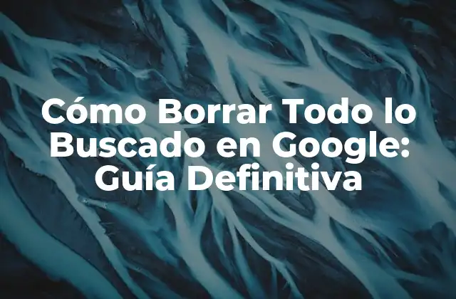 ¿Por qué Debes Borrar Todo lo Buscado en Google?
