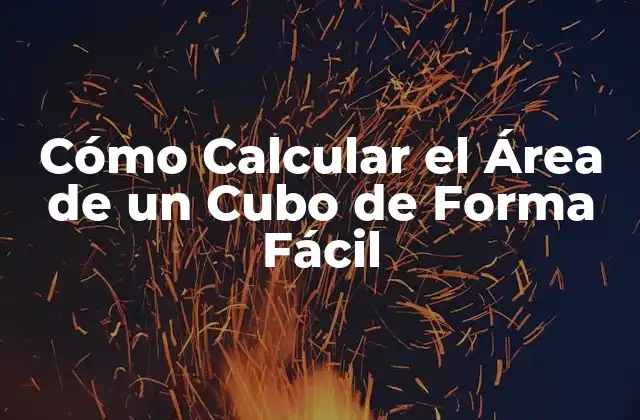 Cómo Calcular el Área de un Cubo de Forma Fácil 2 Fórmula para Calcular el Área de un Cubo