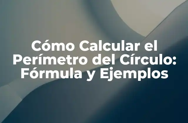 Cómo Calcular el Perímetro Del Círculo: Fórmula y Ejemplos 2 ¿Qué es el Perímetro del Círculo?