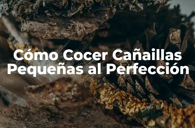 Selección y Preparación de las Cañaillas Pequeñas