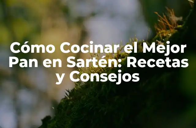Cómo Cocinar el Mejor Pan en Sartén: Recetas y Consejos