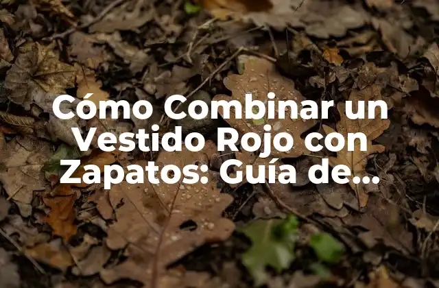 Cómo Combinar un Vestido Rojo con Zapatos: Guía de Estilismo