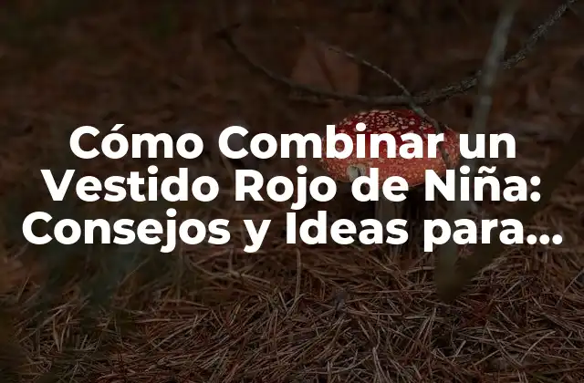 Cómo Combinar un Vestido Rojo de Niña: Consejos y Ideas para un Look Perfecto