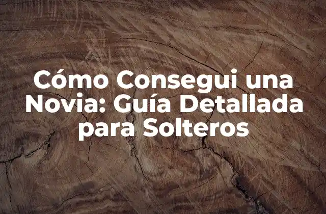 Cómo Consegui una Novia: Guía Detallada para Solteros