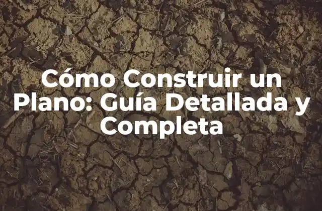Importancia de la Construcción de un Plano
