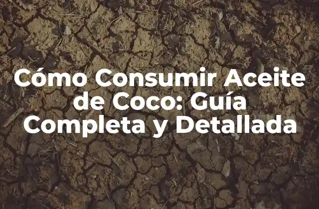 Beneficios del aceite de coco para la salud