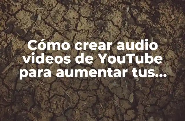 ¿Qué son los audio videos de YouTube?
