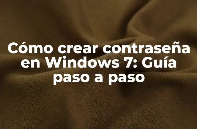 ¿Por qué necesito una contraseña en Windows 7?