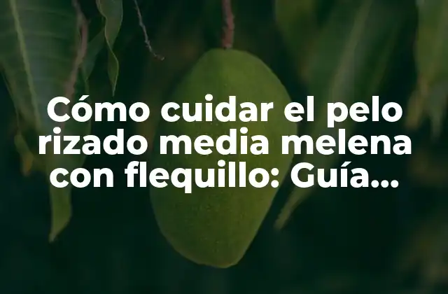 Características del pelo rizado media melena con flequillo