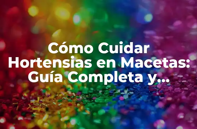 Cómo Cuidar Hortensias en Macetas: Guía Completa y Detallada