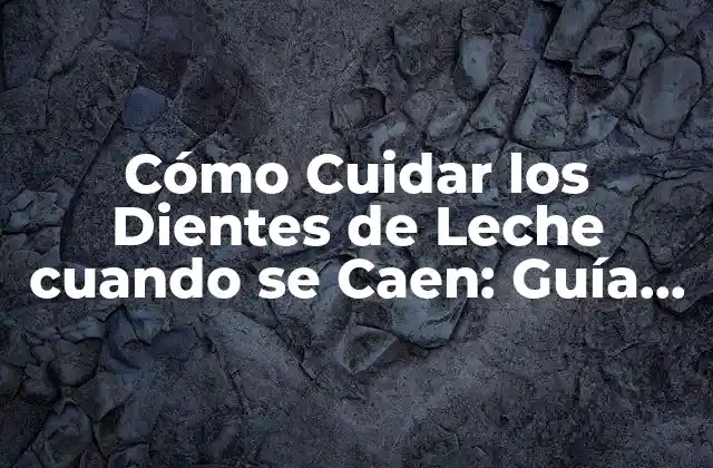 Cómo Cuidar los Dientes de Leche Cuando Se Caen: Guía Completa 2 ¿Por qué son Importantes los Dientes de Leche?