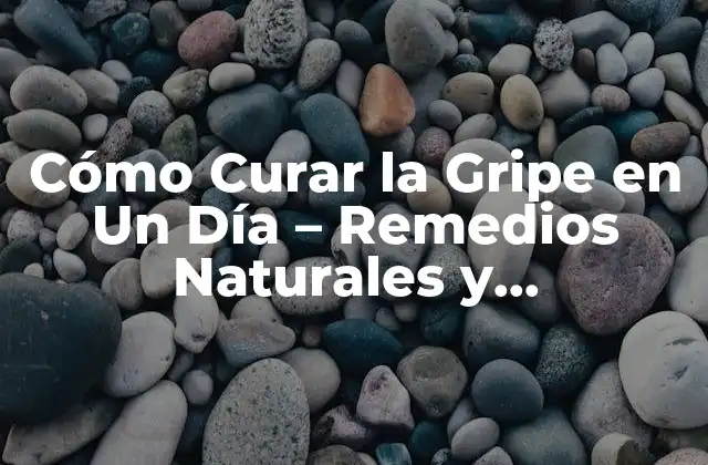 Cómo Curar la Gripe en un Día – Remedios Naturales y Tratamientos