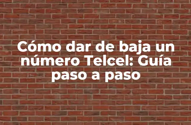 Cómo Dar de Baja un Número Telcel: Guía Paso a Paso