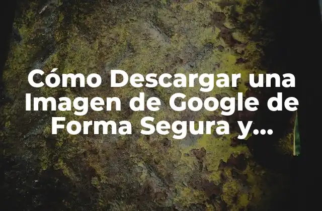 Cómo Descargar una Imagen de Google de Forma Segura y Gratuita