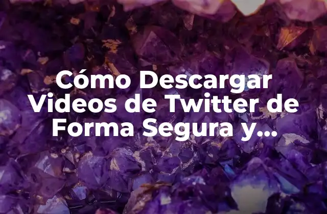 Cómo Descargar Videos de Twitter de Forma Segura y Gratuita