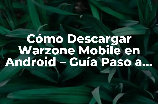 Requisitos del Sistema para Warzone Mobile en Android