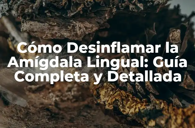Cómo Desinflamar la Amígdala Lingual: Guía Completa y Detallada