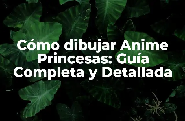 Cómo Dibujar Anime Princesas: Guía Completa y Detallada