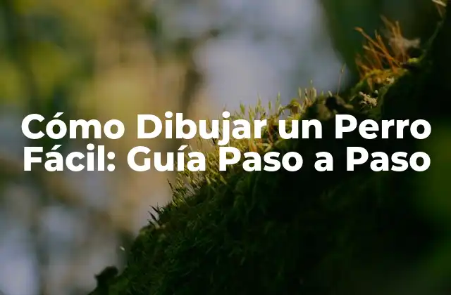 Cómo Dibujar un Perro Fácil: Guía Paso a Paso