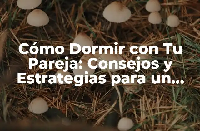 Cómo Dormir con Tu Pareja: Consejos y Estrategias para un Sueño Paz