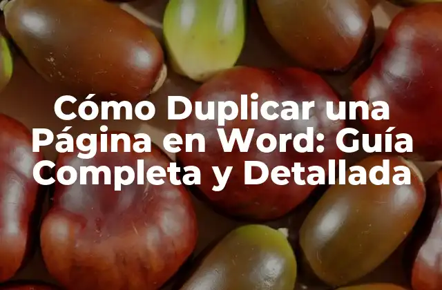 Cómo Duplicar una Página en Word: Guía Completa y Detallada