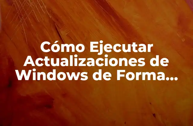 ¿Por qué son Importantes las Actualizaciones de Windows?