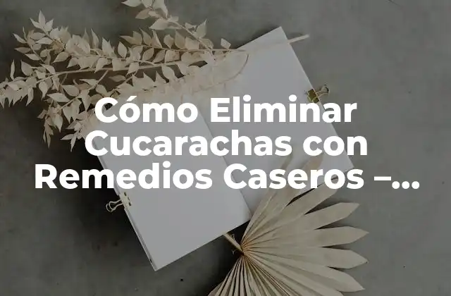 Cómo Eliminar Cucarachas con Remedios Caseros - Guía Definitiva 2 ¿Por qué las Cucarachas son tan Difíciles de Eliminar?