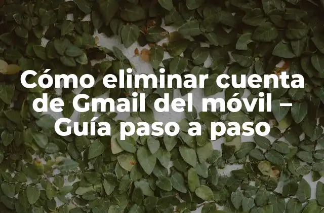 Cómo Eliminar Cuenta de Gmail Del Móvil – Guía Paso a Paso