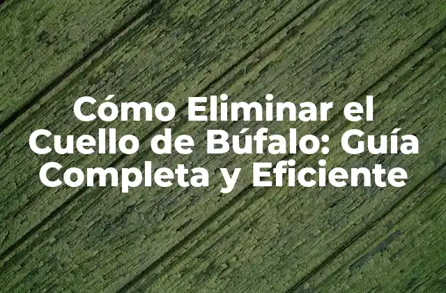 ¿Qué Causa el Cuello de Búfalo?