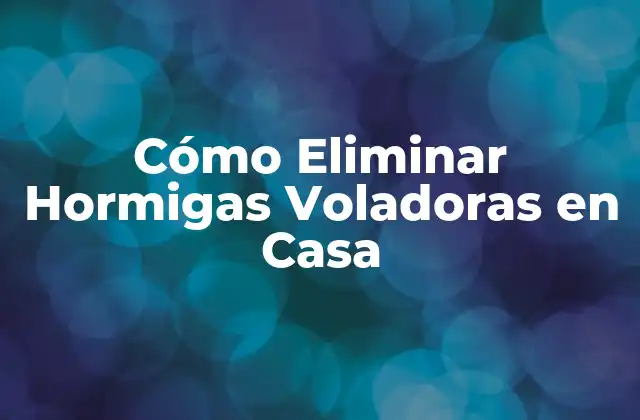 Cómo Eliminar Hormigas Voladoras en Casa 2 ¿Qué son las Hormigas Voladoras?