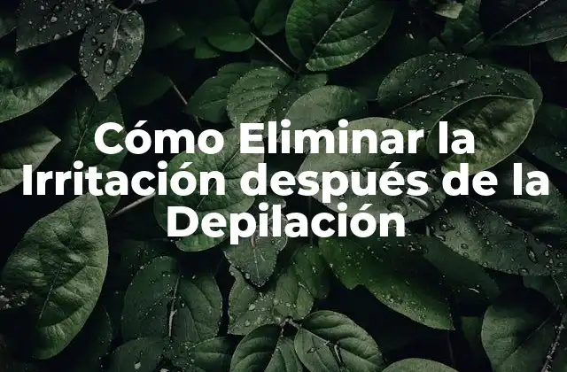 Causas de la Irritación después de la Depilación