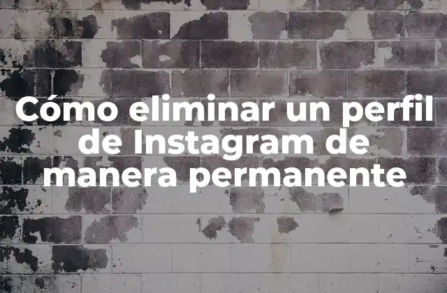 Cómo Eliminar un Perfil de Instagram de Manera Permanente