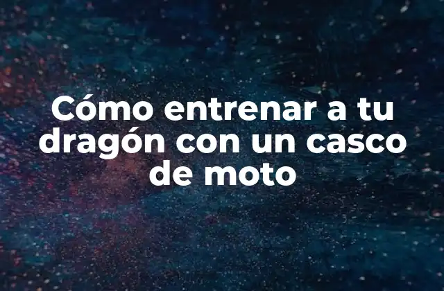 Cómo Entrenar a Tu Dragón con un Casco de Moto