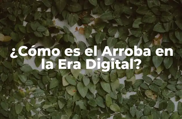 ¿cómo es el Arroba en la Era Digital?
