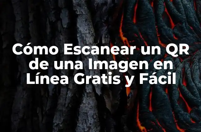 Cómo Escanear un Qr de una Imagen en Línea Gratis y Fácil