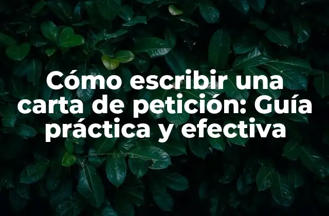 Cómo Escribir una Carta de Petición: Guía Práctica y Efectiva 2 Identificar el propósito y objetivo de la carta de petición