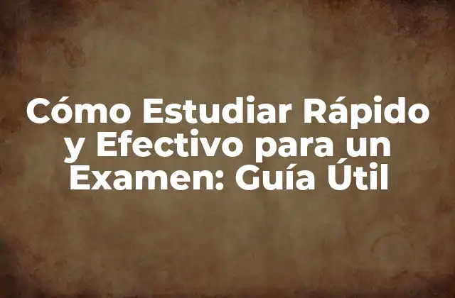 ¿Cuál es la Mejor Forma de Organizar Tu Tiempo de Estudio?