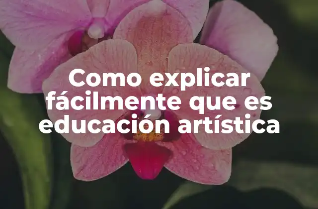 Como Explicar Fácilmente que es Educación Artística 2 El papel de las artes en el desarrollo integral